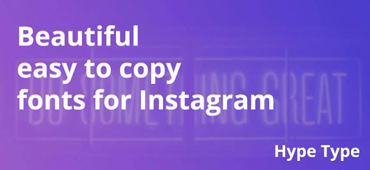 Fonts for Instagram
